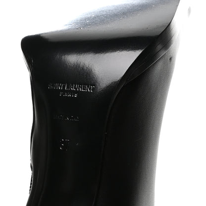 Saint Laurent Calfskin Nina 110 Knee High Boots 37 Black 7 of 9