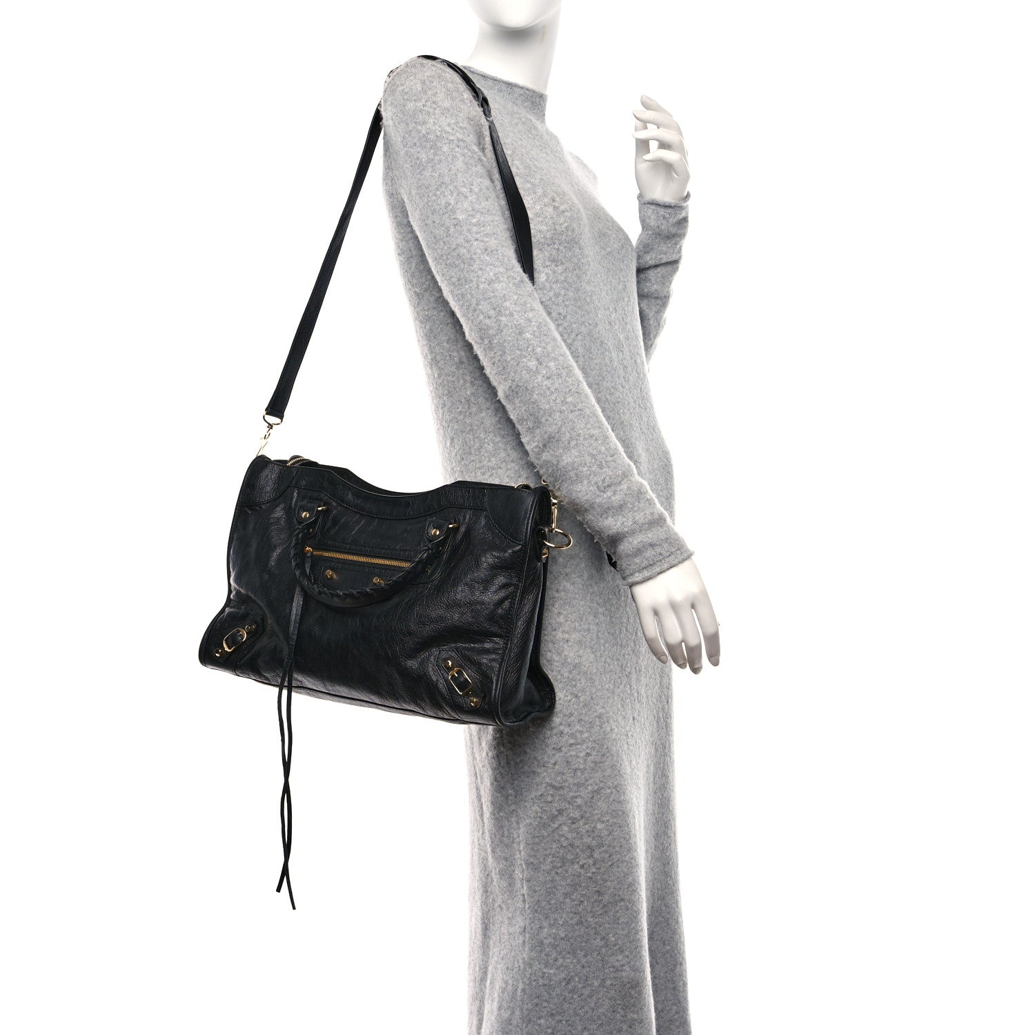 Balenciaga Agneau Classic Gold Hardware City Black 2 of 10