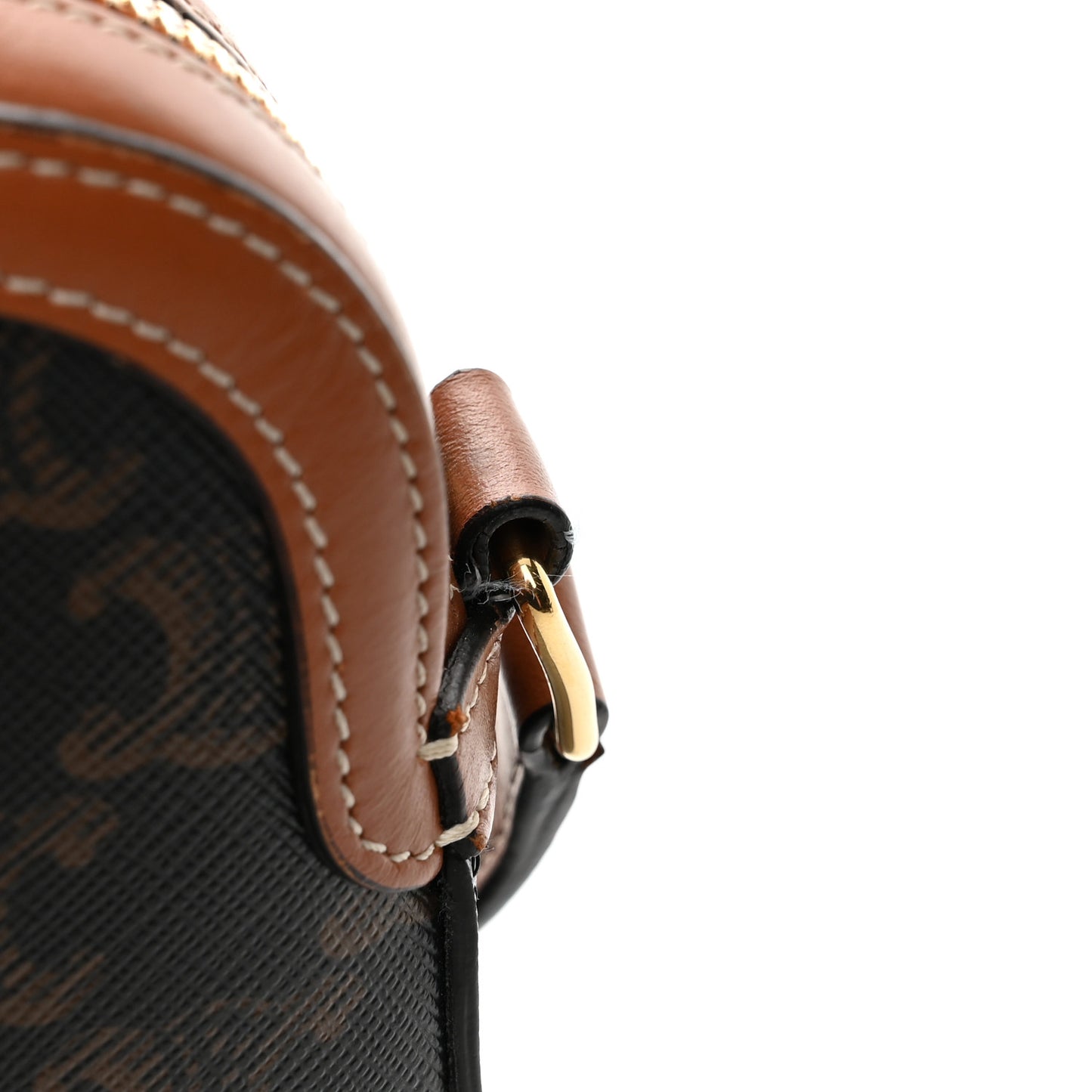 Triomphe Canvas Small Camera Bag Tan