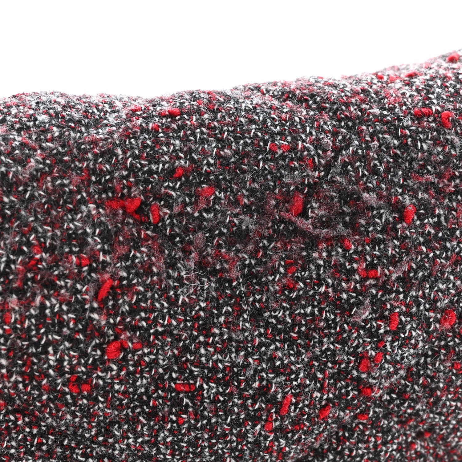 Salvatore Ferragamo Tweed Quilted Gelly Bag Burgundy Multicolor 11 of 11