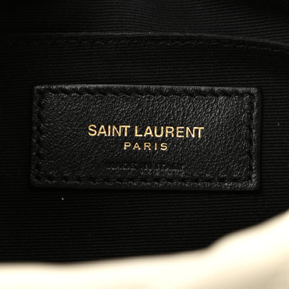 Saint Laurent Calfskin Matelasse Monogram Lou Camera Bag Crema Soft 7 of 13