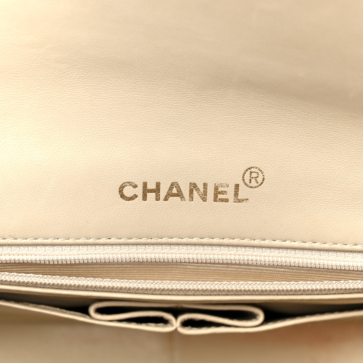 Chanel Lambskin Quilted Medium Single Flap Beige 6 of 12