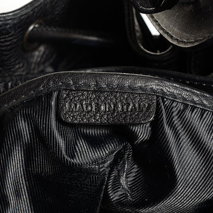 Burberry Calfskin Mason Warrior Studded Hobo Black 7 of 8