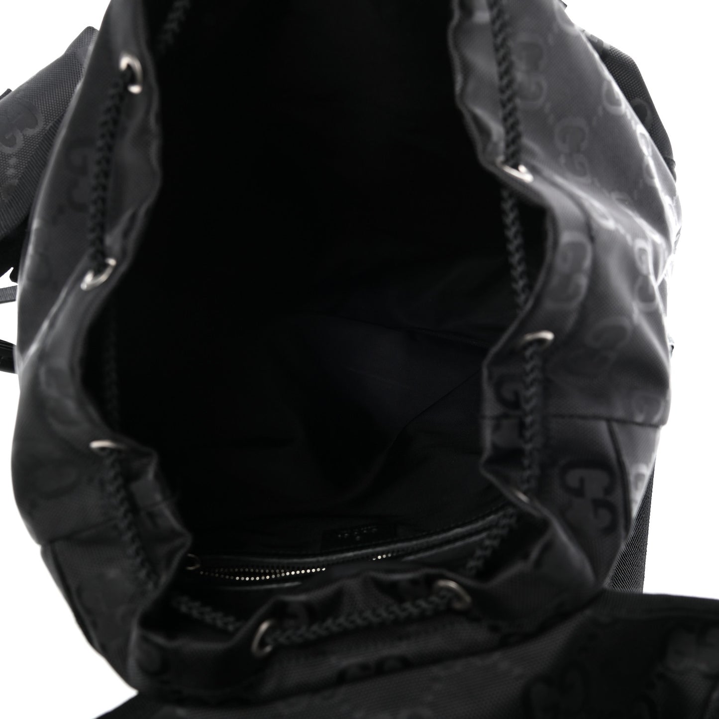 Econyl Nylon Monogram Off The Grid Utility Pocket Backpack Black