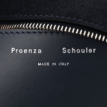 Proenza Schouler Suede Bond Zip Shoulder Bag Deep Navy 6 of 9