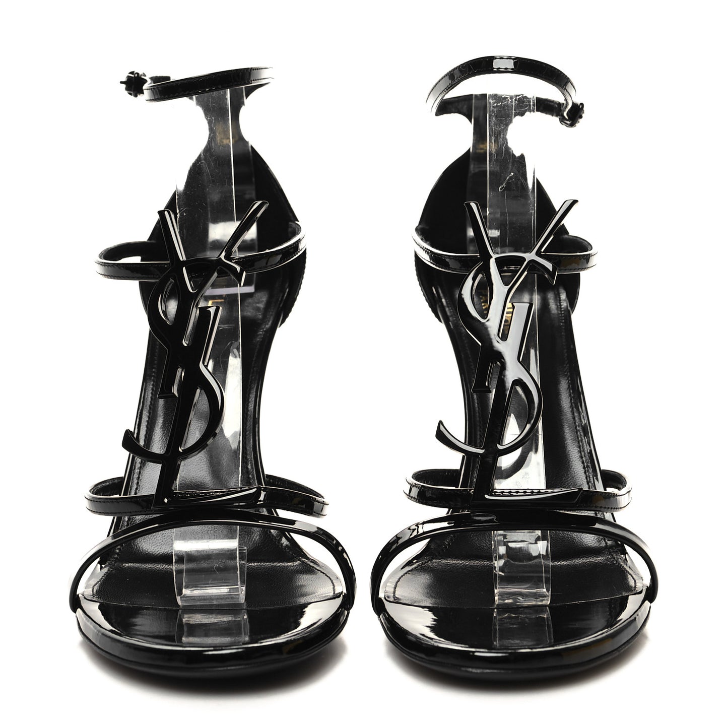 Patent Cassandra 100 Ankle Strap Sandals 39.5 Black