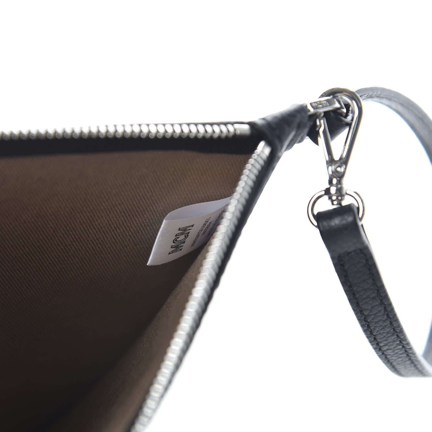 MCM Visetos Yris Shopper Pouch Black 8 of 9