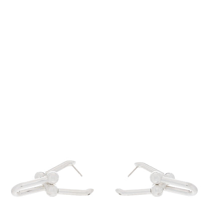 Tiffany Sterling Silver Extra Large HardWear Link Earrings 3 of 5
