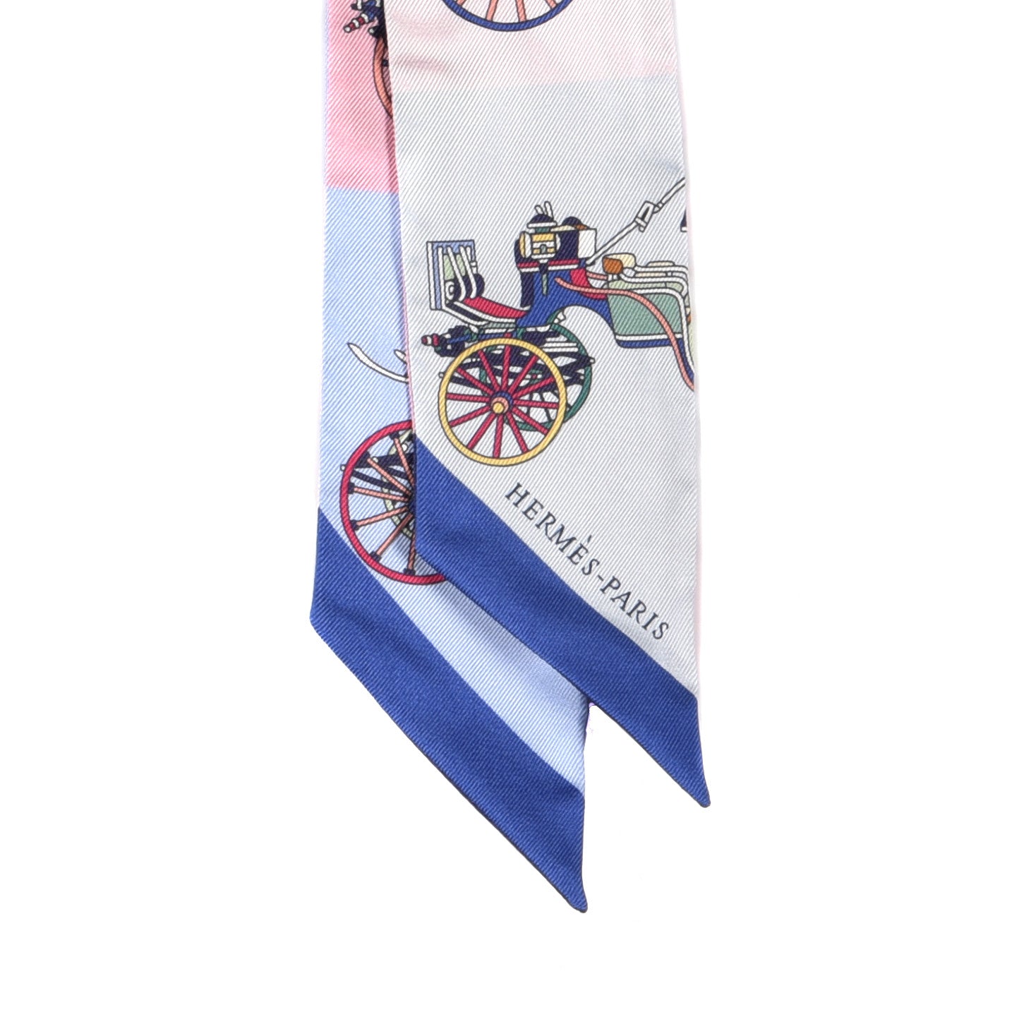 Silk Les Voitures Exquises Twilly Bleu Rose Vert