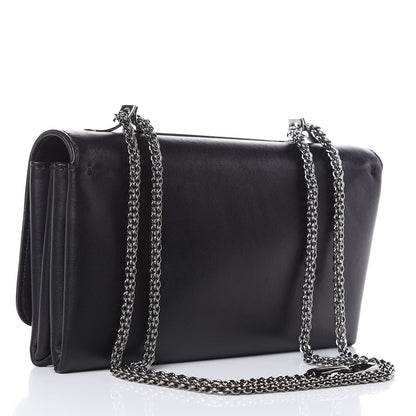 Valentino Garavani Nappa Crystal Encrusted Studs Va Va Voom Shoulder Bag Black 3 of 13
