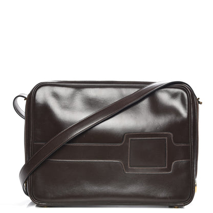 Hermes Box Shoulder Bag Chocolate 1 of 9