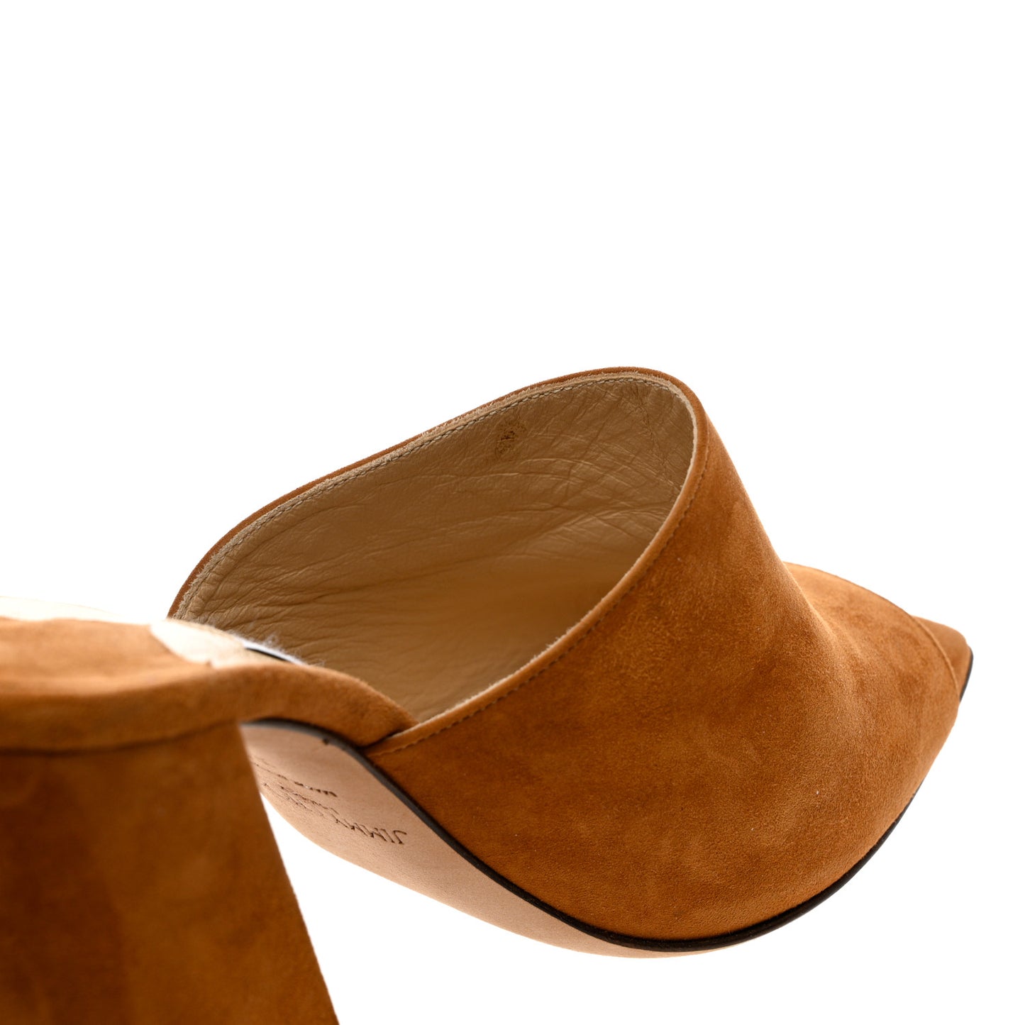 Suede Baia 100 Mules 37 Tan