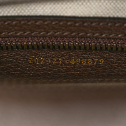 Gucci X ADIDAS Crystal Vintage Monogram Textured Dollar Calfskin Web Trefoil Logo Small Messenger Bag Mid Natural Nut Off White New Acero 7 of 10
