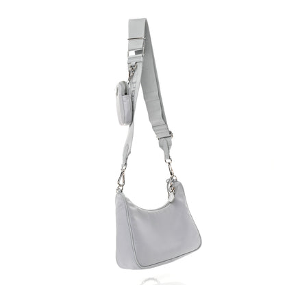 Prada Re-Nylon Saffiano Re-Edition 2005 Shoulder Bag Fiordaliso 3 of 14