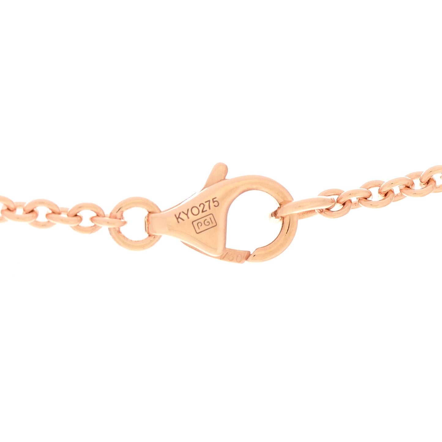 18K Pink Gold Interlocking LOVE Necklace