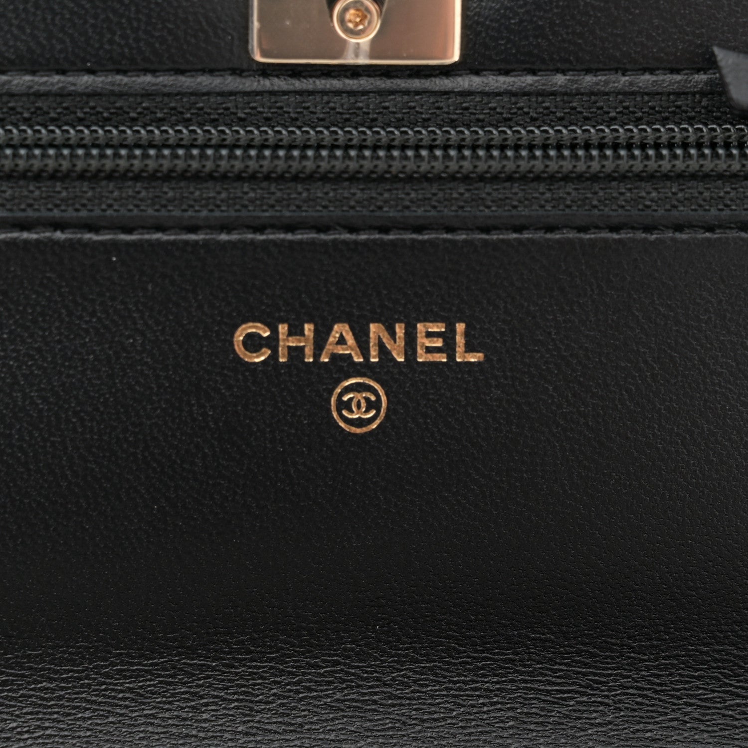 Chanel Lambskin Quilted Trendy CC Wallet On Chain WOC Black 6 of 11