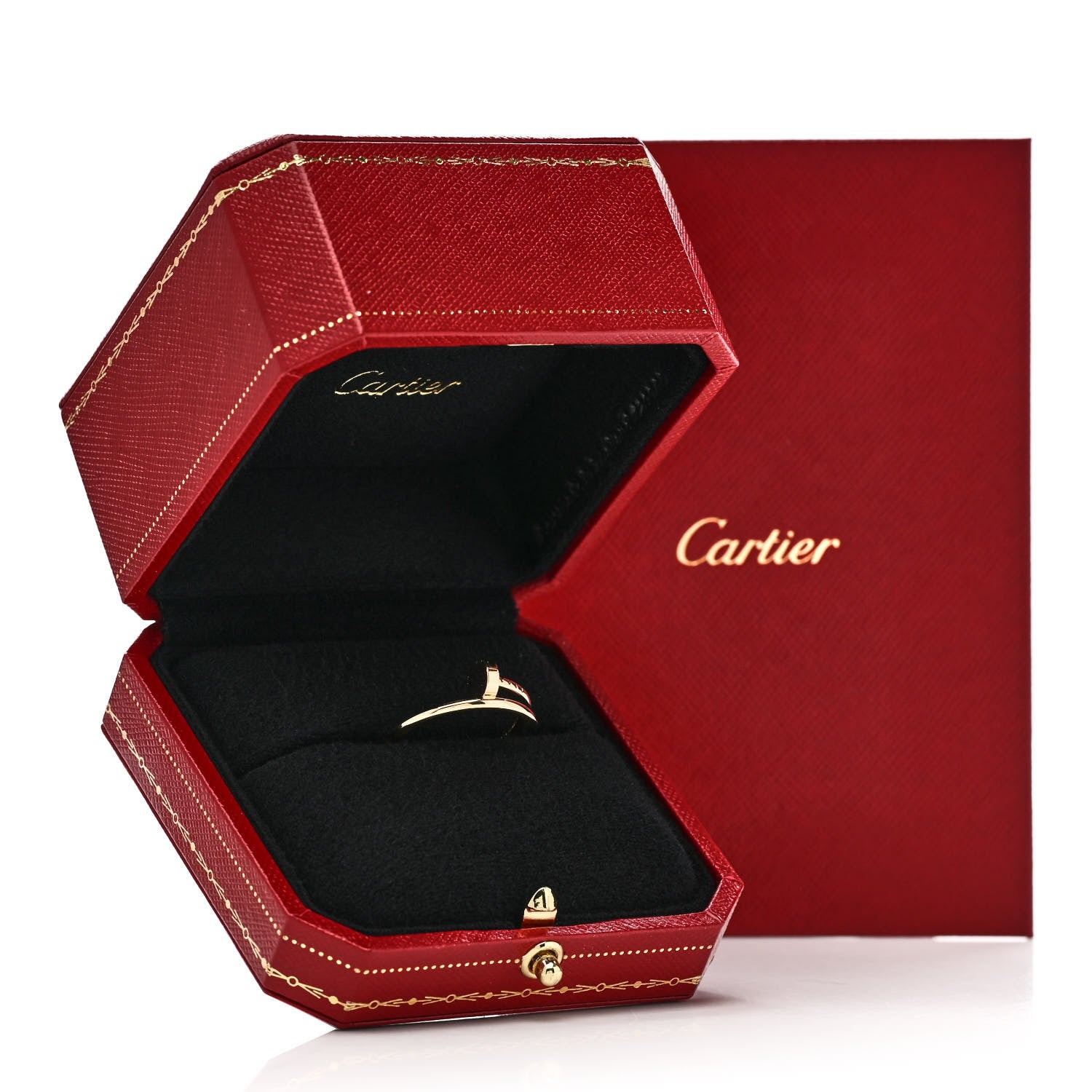 Cartier 18K Yellow Gold Small Juste Un Clou Ring 58 8.5 6 of 6