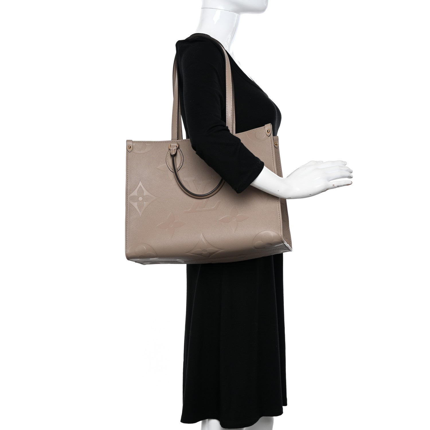 Louis Vuitton Empreinte Monogram Giant Onthego MM Tourterelle 2 of 9