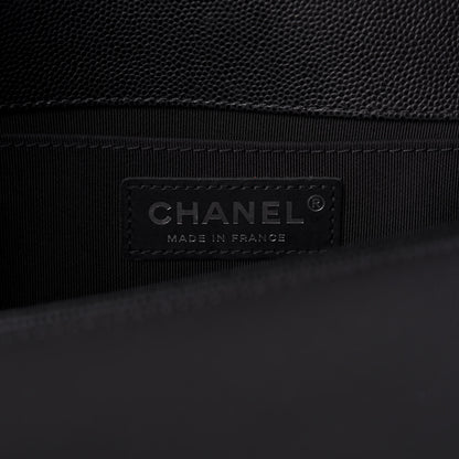 Chanel Caviar Quilted Medium Boy Flap Black 8 of 10
