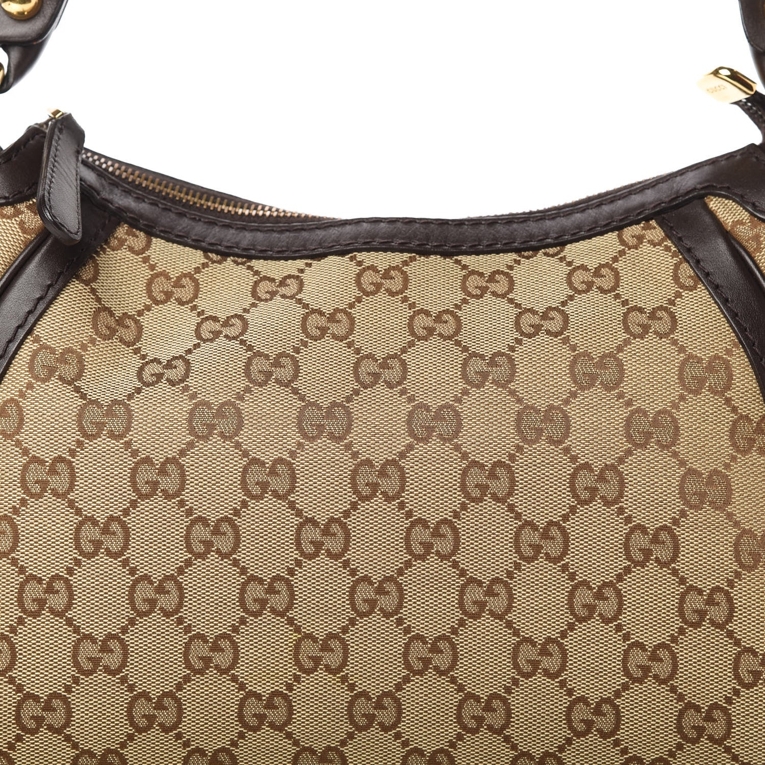Gucci Monogram Small Scarlett Studded Interlocking G Hobo Dark Brown 8 of 10