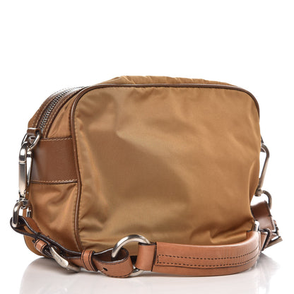 Prada Tessuto Nylon Saffiano Shoulder Bag Tobacco 3 of 8