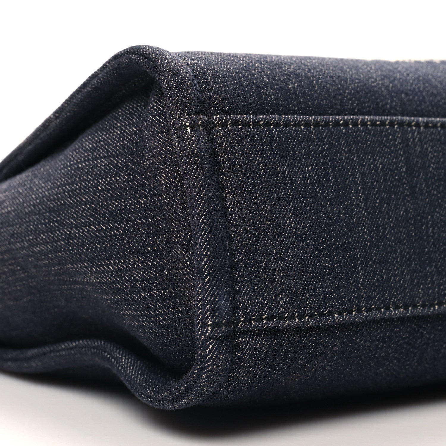 Chanel Denim Mini Deauville Tote Dark Blue 9 of 10