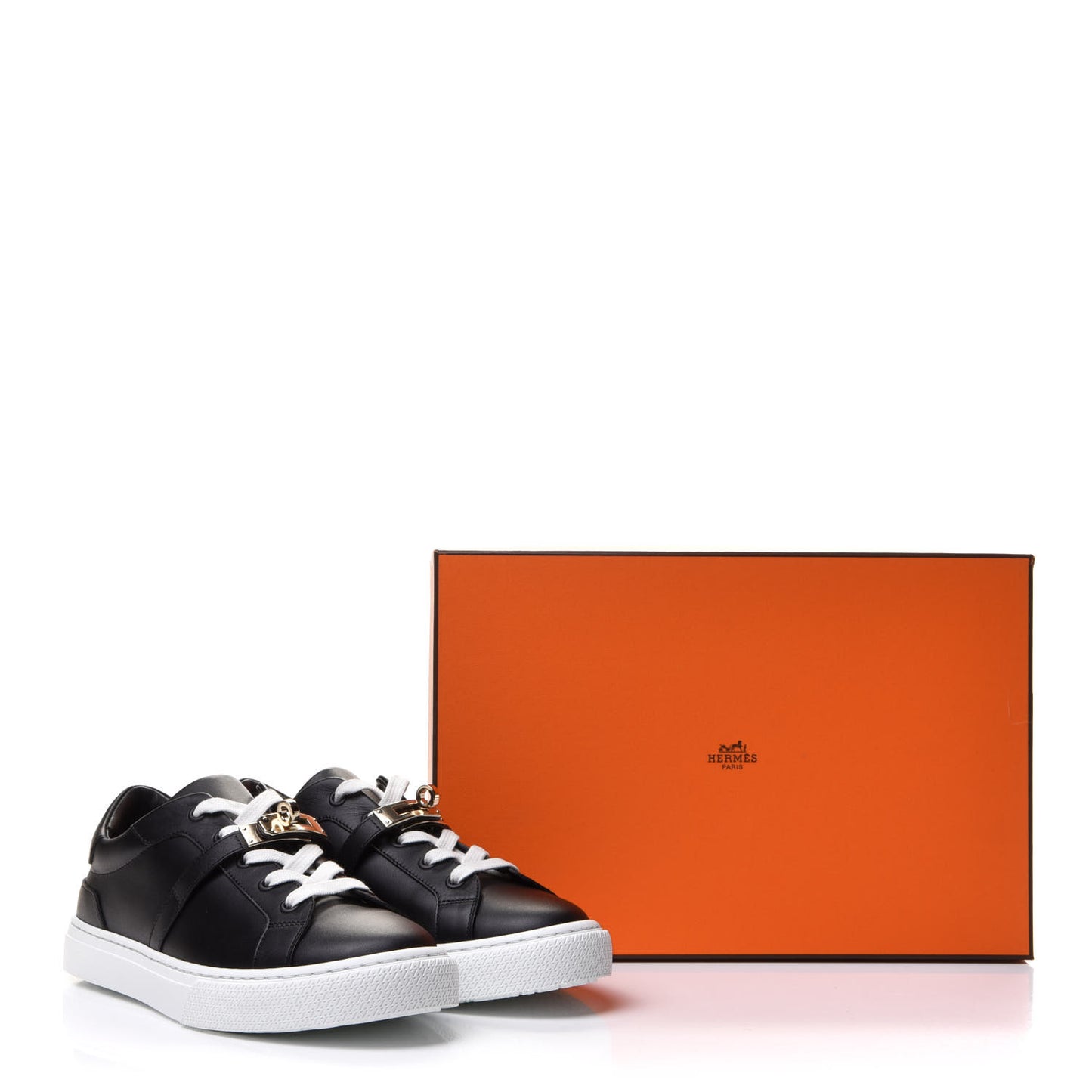 Calfskin Day Sneakers 37 Black