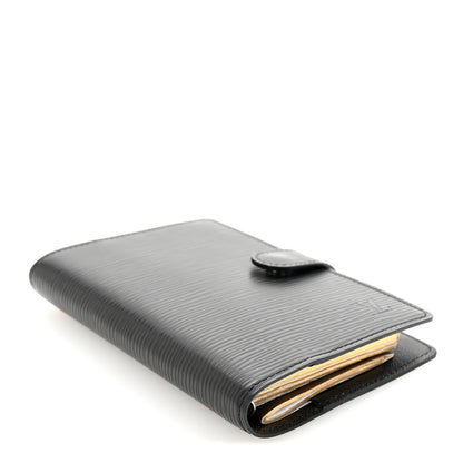 Louis Vuitton Epi Small Ring Agenda Cover Black 4 of 6