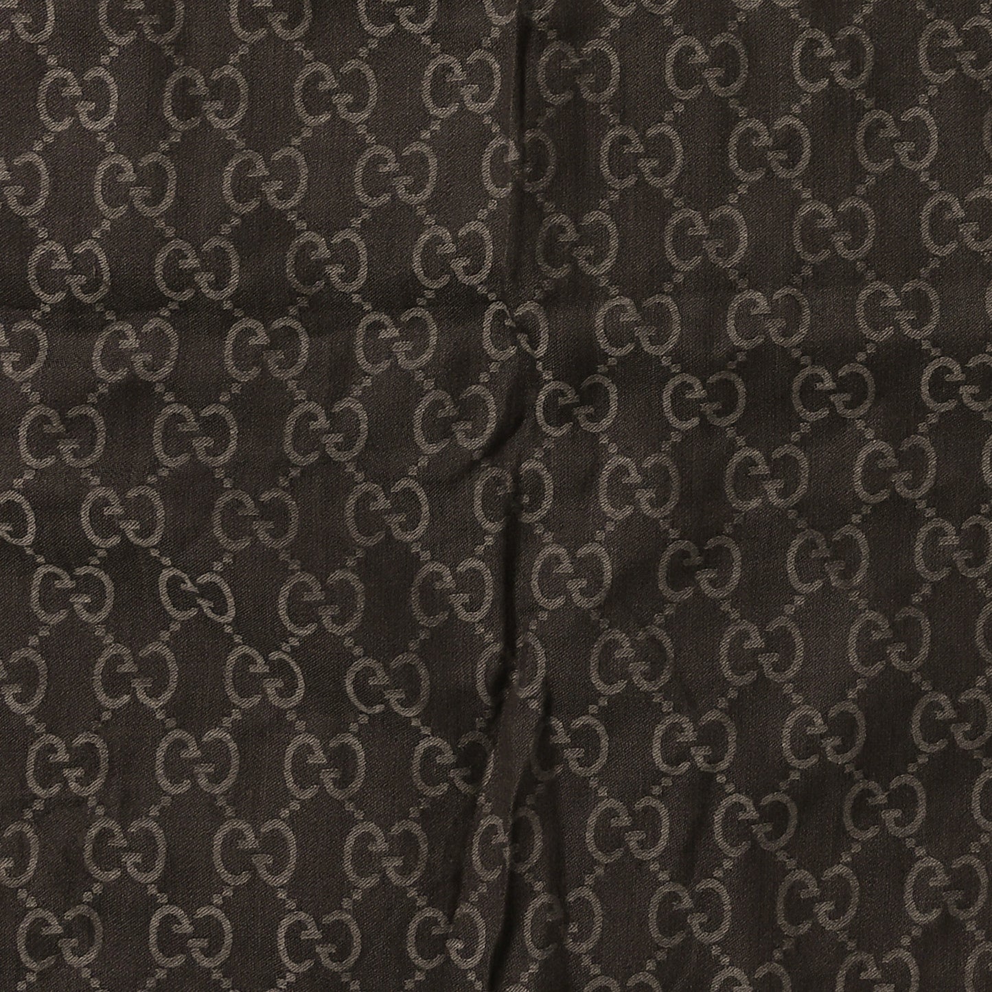 Wool Silk GG Monogram GGNat Scarf Coffee