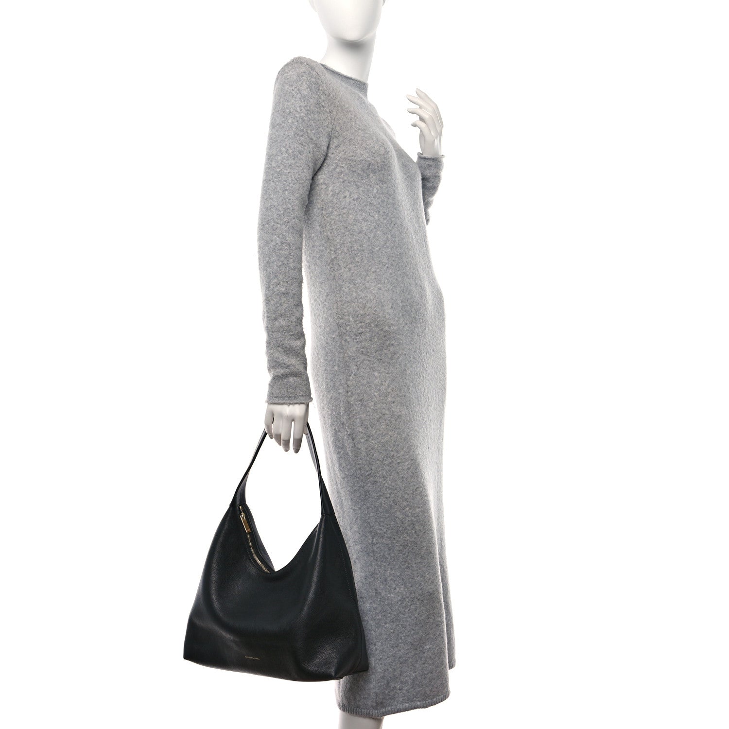 Mansur Gavriel Calfskin Candy Hobo Black 2 of 10