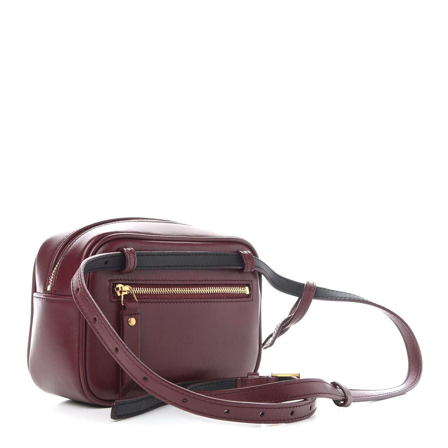 Calfskin Matelasse Monogram Lou Belt Bag Dark Legion Red