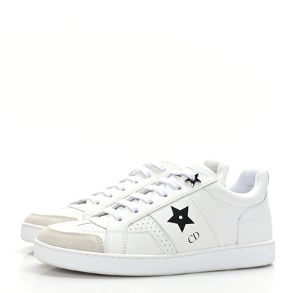 Christian Dior Calfskin Suede Dior Star Low Top Sneakers 35 White 3 of 8