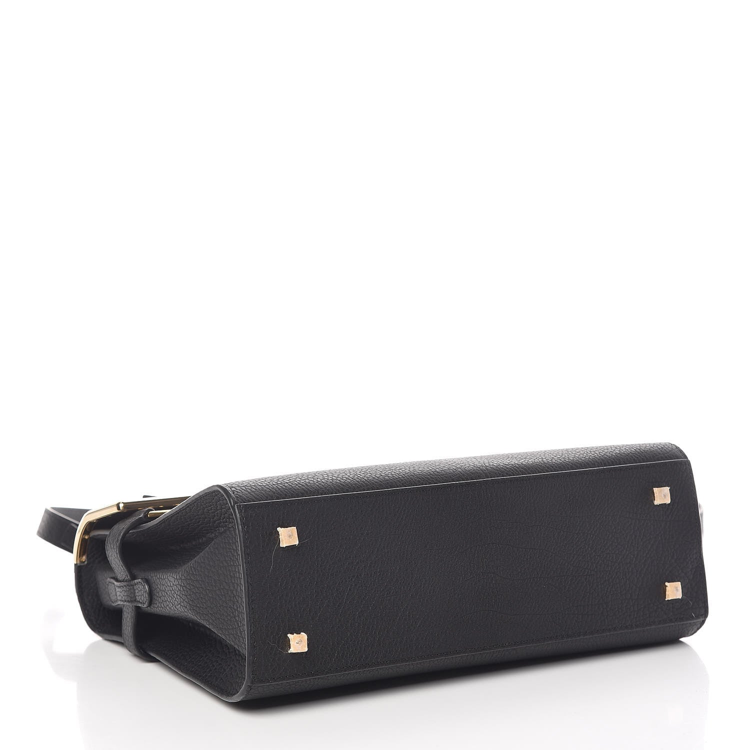 Delvaux Grained Calfskin MM Metal Frame Tempete Satchel Black 4 of 10