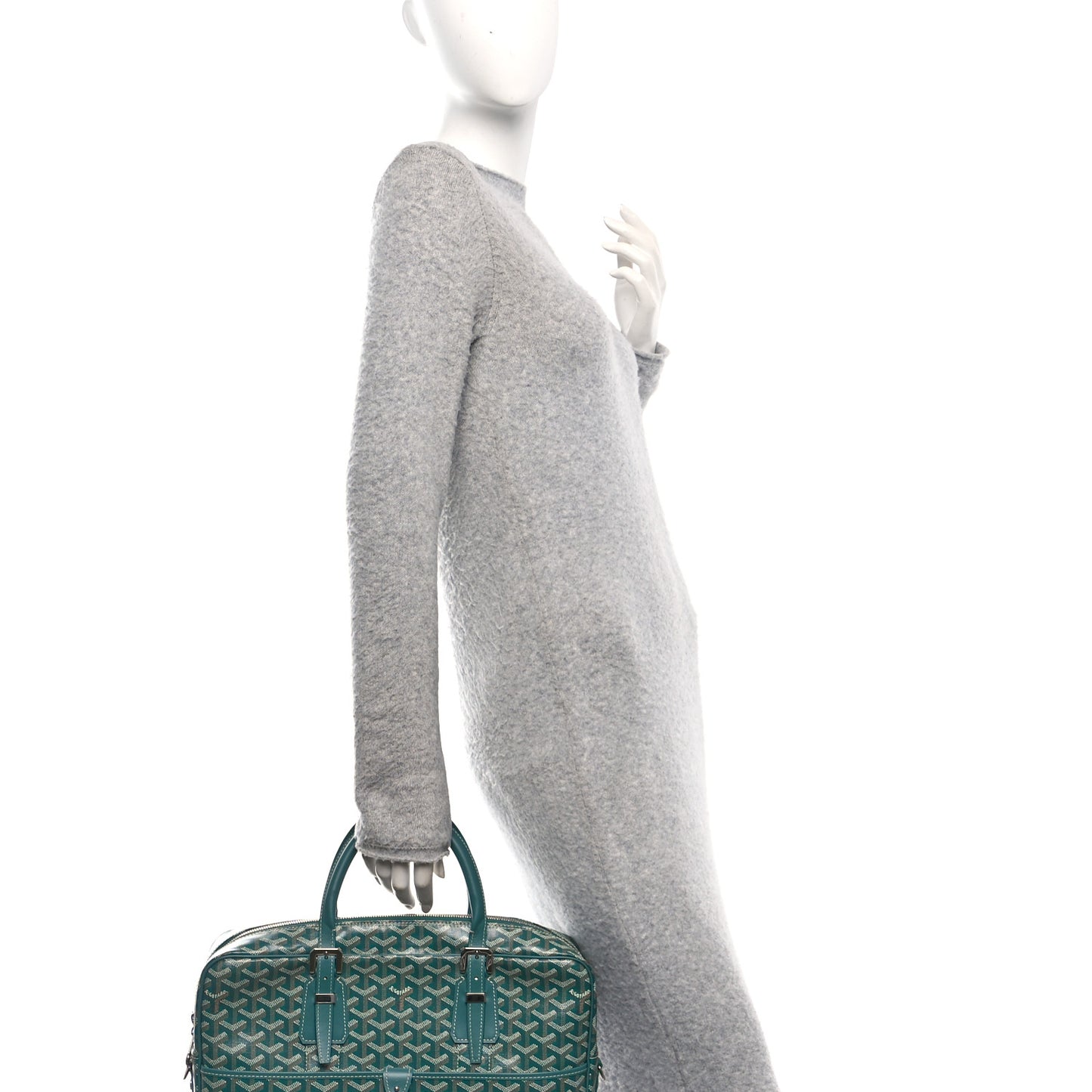 Goyardine Ambassade MM Briefcase Green