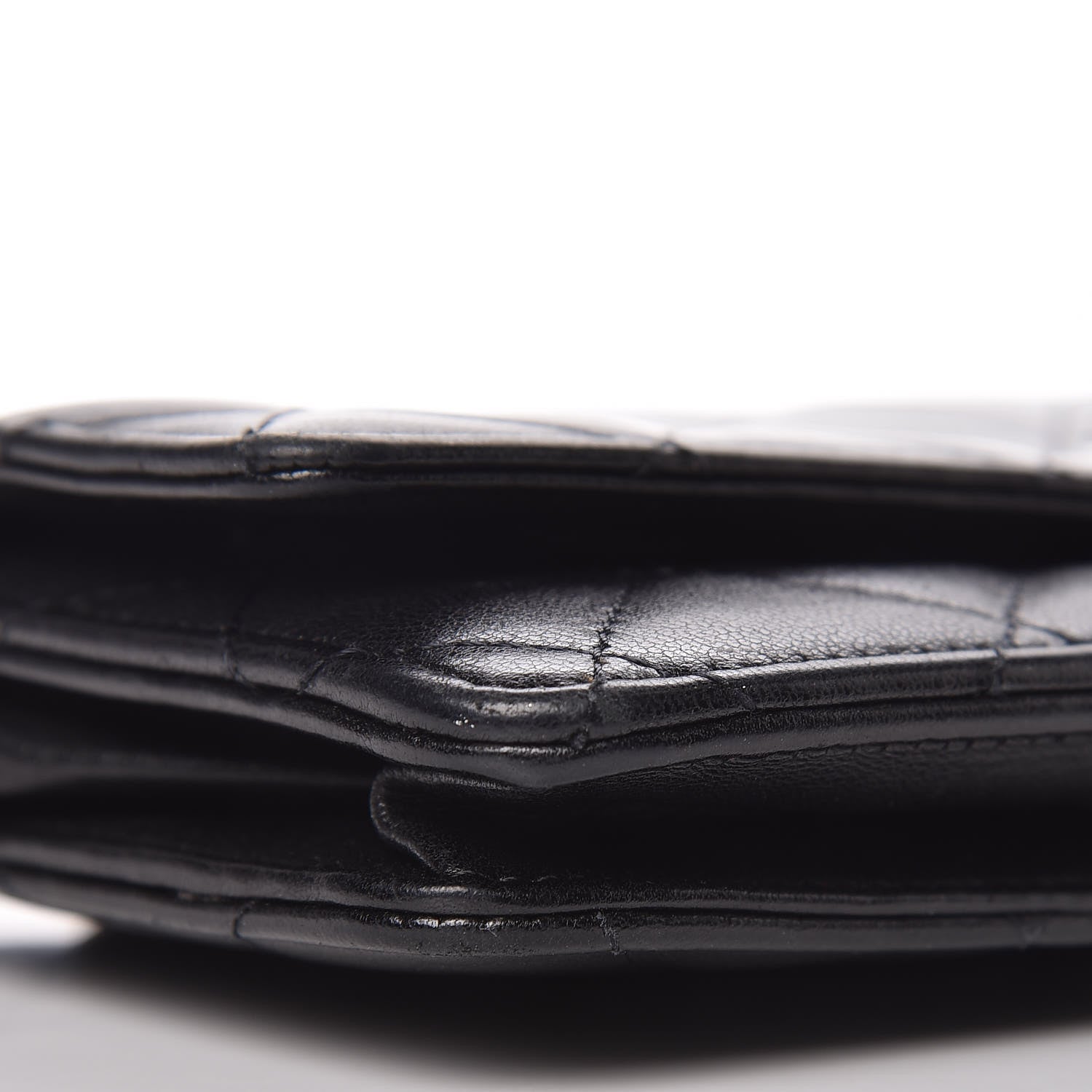 Chanel Lambskin Quilted Wallet On Chain WOC Black 9 of 18