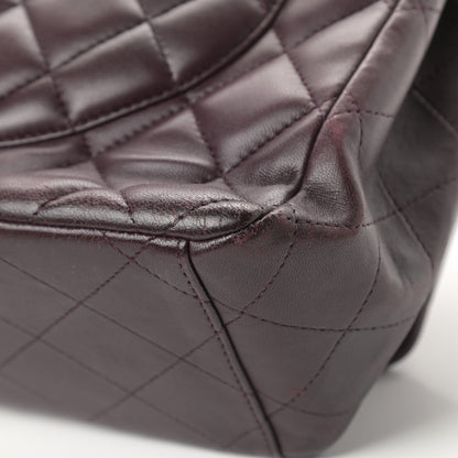 Chanel Lambskin Quilted Maxi Double Flap Purple 11 of 21