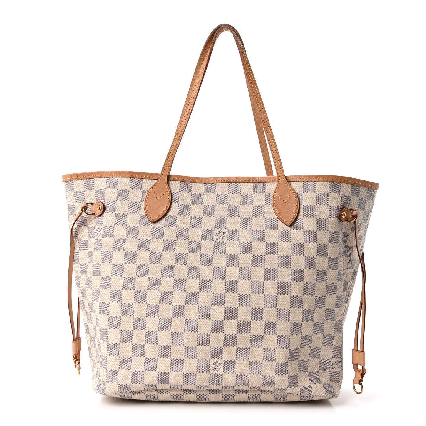 Damier Azur Neo Neverfull MM Rose Ballerine
