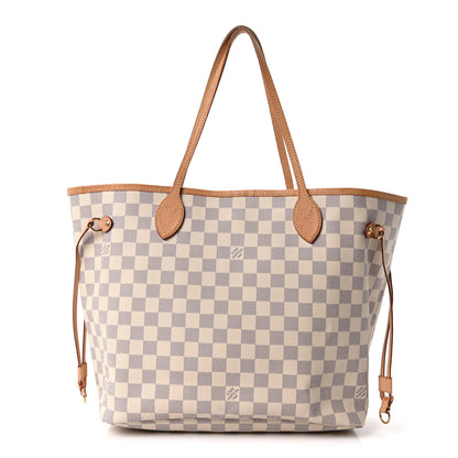 Louis Vuitton Damier Azur Neo Neverfull MM Rose Ballerine 1 of 8