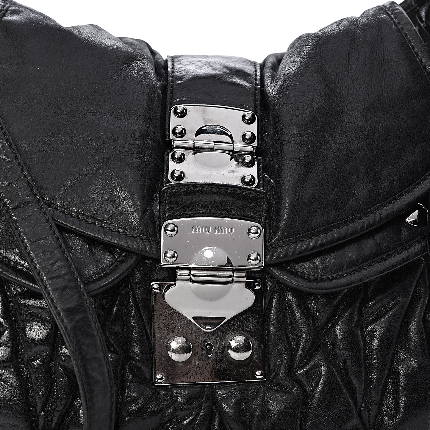 Nappa Matelasse Coffer Hobo Black