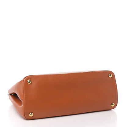 Prada Saffiano Lux Parabole Tote Papaya 3 of 10