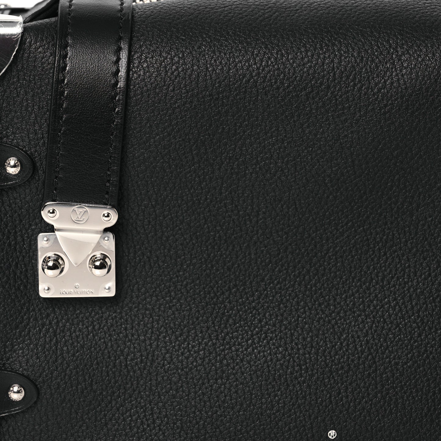 Calfskin Side Trunk MM Black