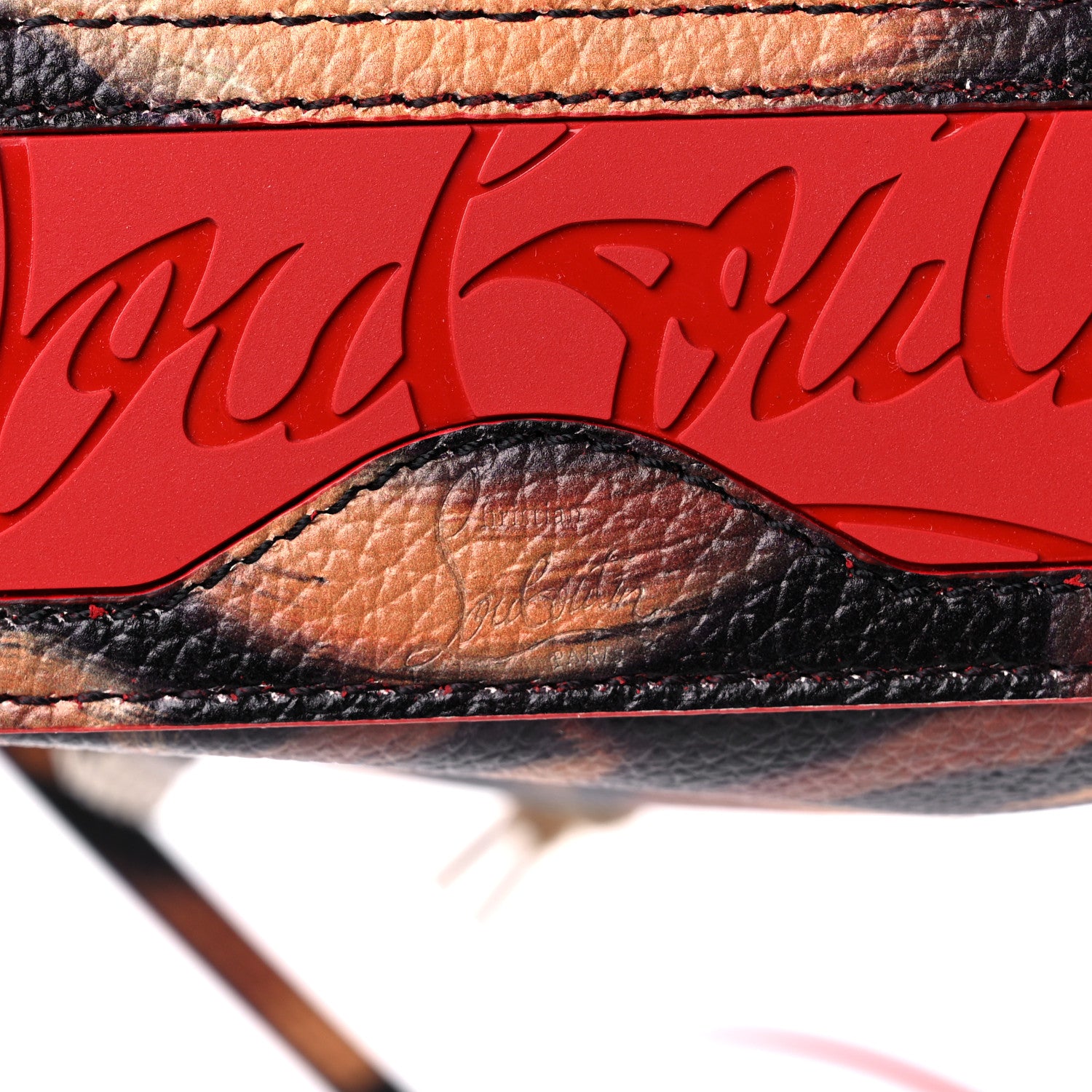 Christian Louboutin Calfskin Bengal Mini North South Cabata Tote Multicolor 10 of 10