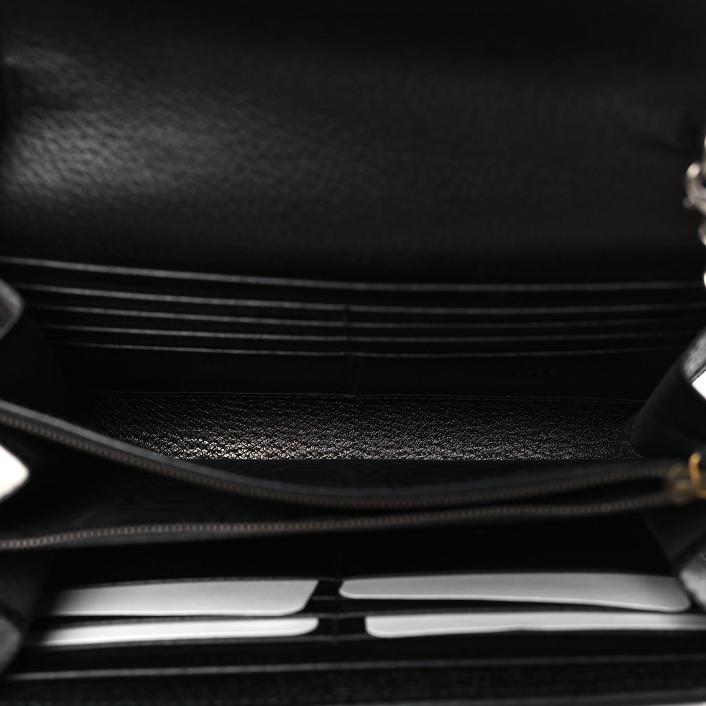 Calfskin Web Mini Dionysus Chain Wallet Black