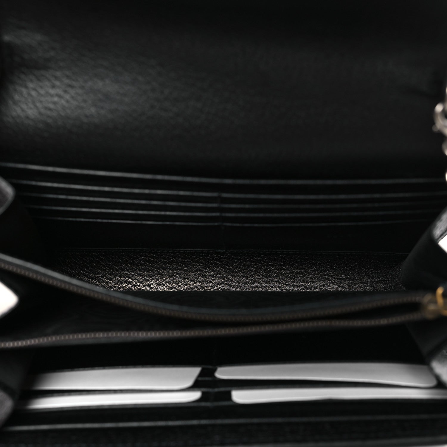Gucci Calfskin Web Mini Dionysus Chain Wallet Black 5 of 11