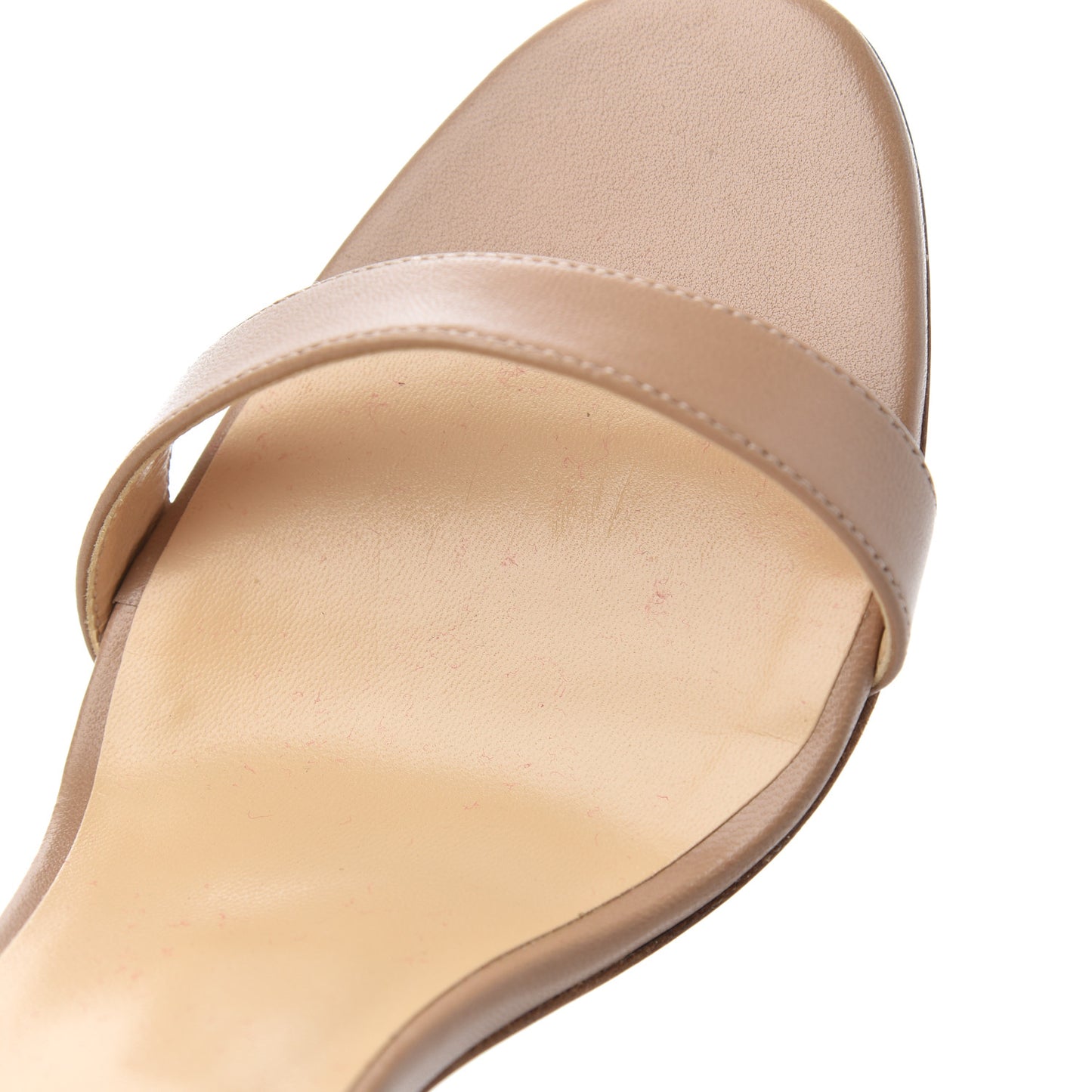 Shiny Nappa PVC Jonatina 100 Sandals 39 Nude