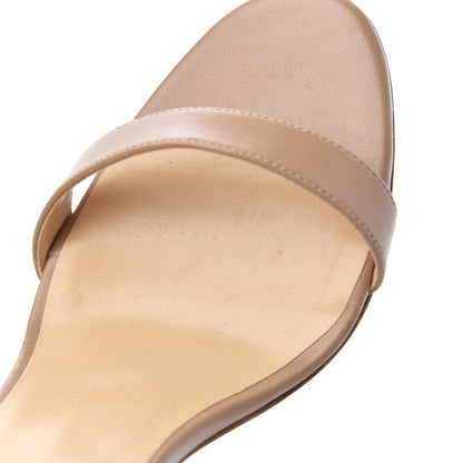 Christian Louboutin Shiny Nappa PVC Jonatina 100 Sandals 39 Nude 15 of 20