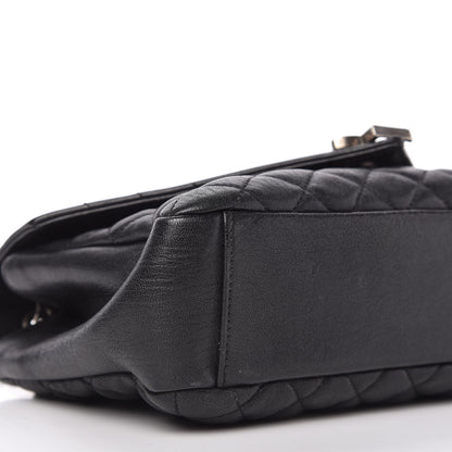 Saint Laurent Sheepskin Tri-Quilt Monogram Medium College Bag Black 6 of 10