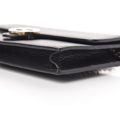 Gucci Dollar Calfskin Interlocking G Chain Wallet Black 6 of 10