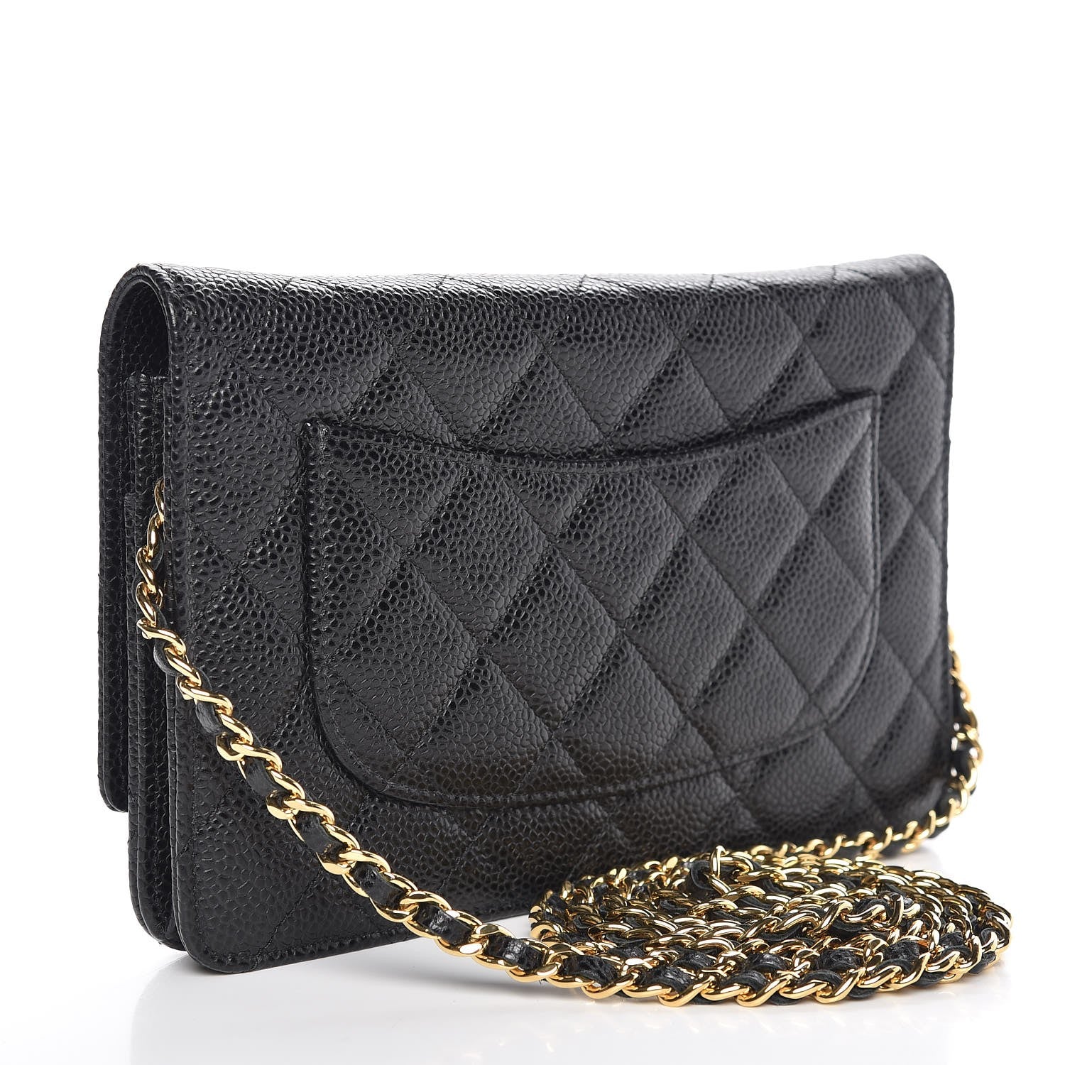 Chanel Caviar Quilted Wallet On Chain WOC Black 3 of 9