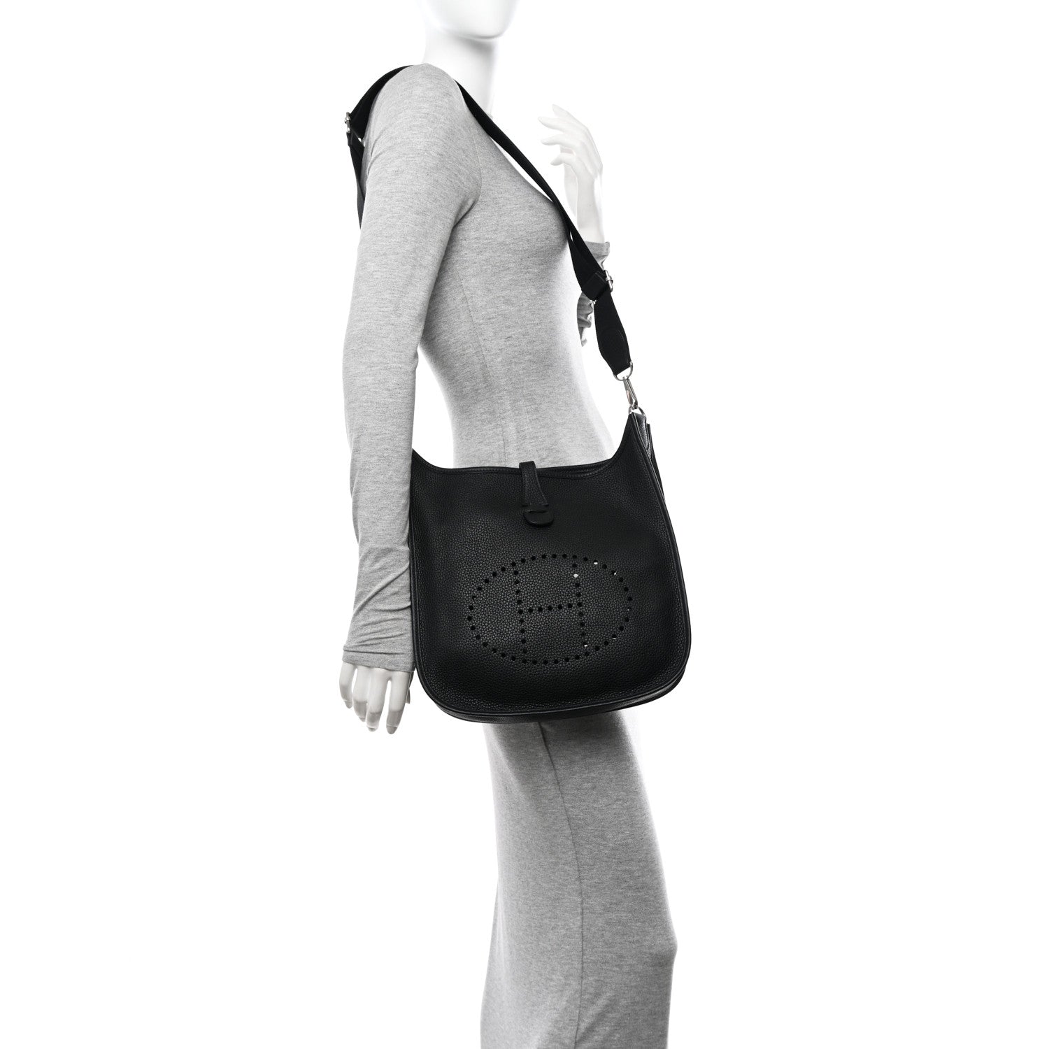 Hermes Taurillon Clemence Evelyne III PM Black 2 of 11